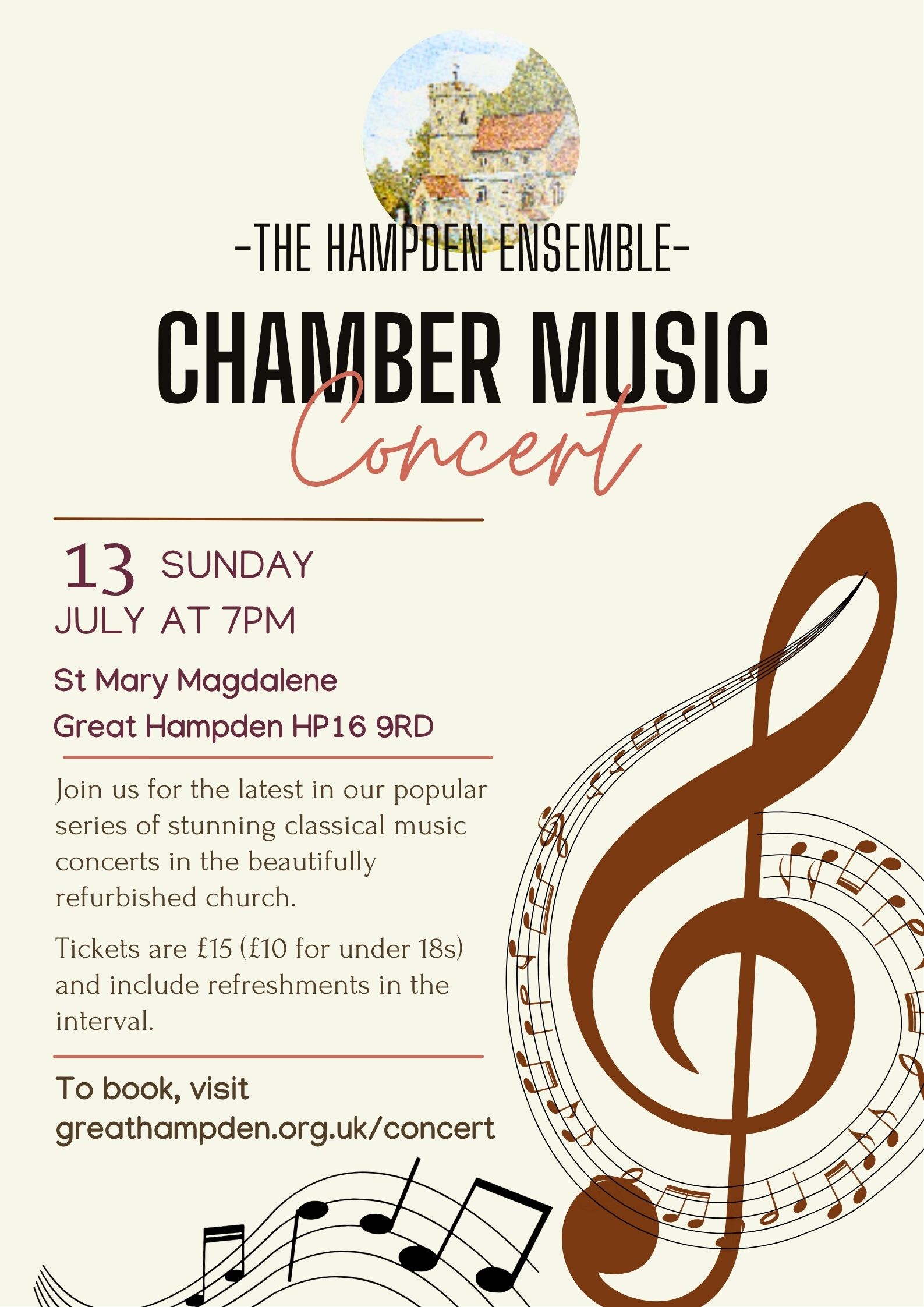 Hampden Quartet Concert JULY 2025 Poster